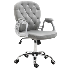Luxury Tufted Office Chair for A Stylish Choice for Home & Office, Plush Comfort