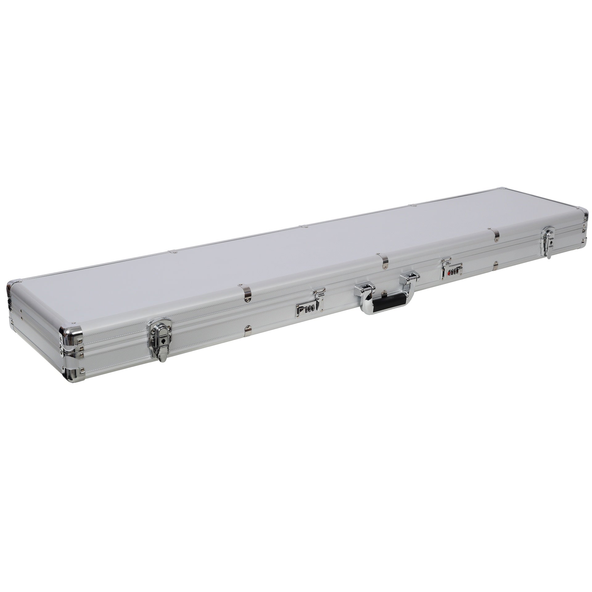 Aluminum New Framed Locking Gun Pistol HandGun Lock Box Hard Storage Carry Case silver