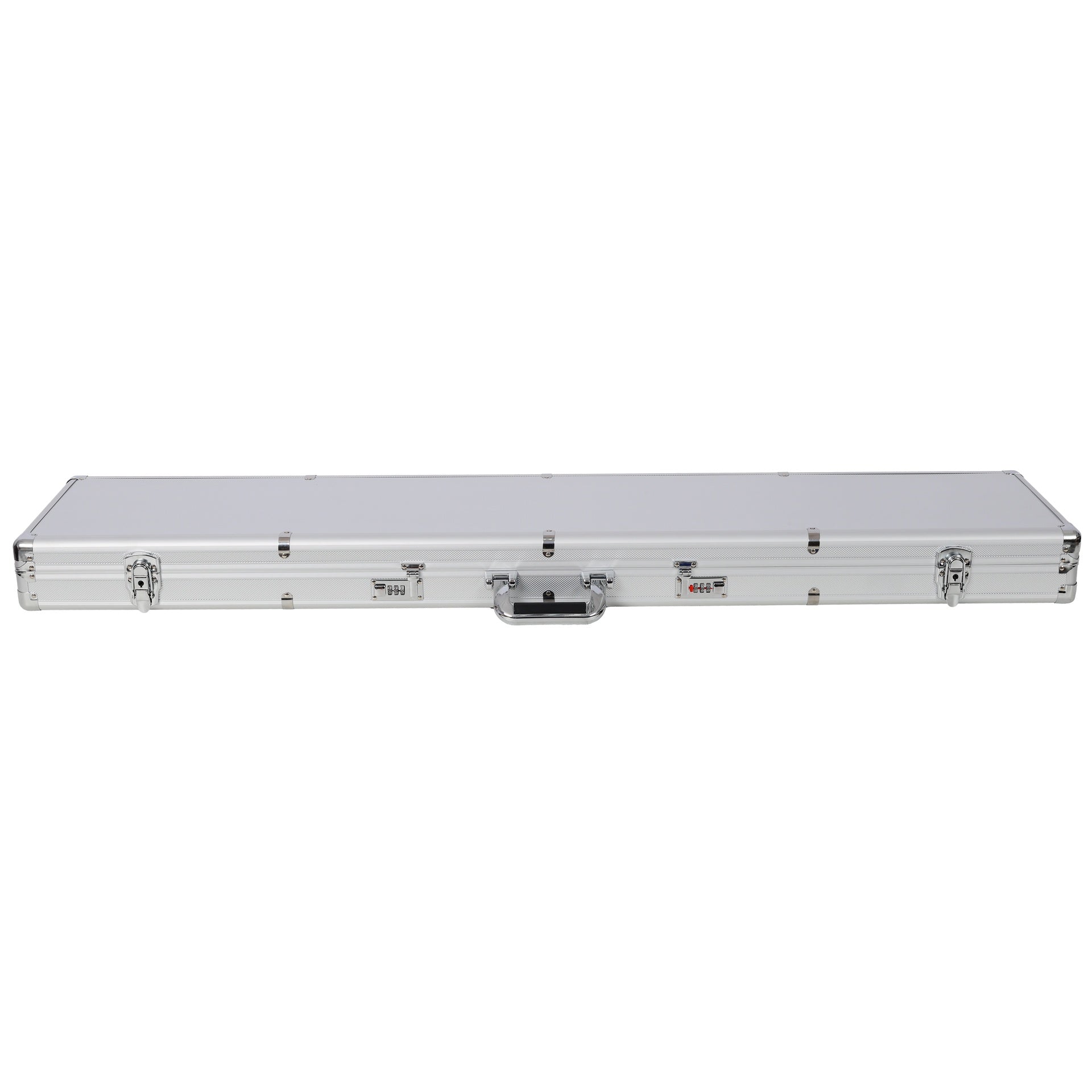 Aluminum New Framed Locking Gun Pistol HandGun Lock Box Hard Storage Carry Case silver