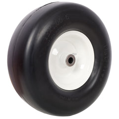 2pcs 13x5.00-6" Flat Free Lawn Mower tires,Zero Turn Mower replacement Solid Tire, Smooth tread, 3/4" Bearing 3" Central Hub, 500 LB Load capacity per pc. 2 PCS/ PACK
