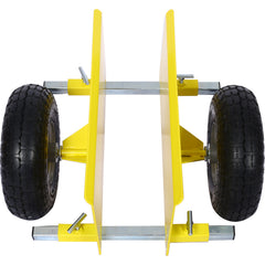 600lb Panel Dolly , 10in. Pneumatic Wheels,yellow