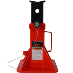 Heavy Duty Pin Type Professional Car Jack Stand with Lock, 22 Ton (44,000 lb) Capacity, Red, 1 Pair