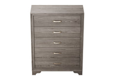 Modern Style 1pc Wooden Chest Gold Handles Unique Legs Natural Finish Bedroom Furniture