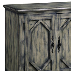 Pavan Rustic Gray Finish Console Cabinet