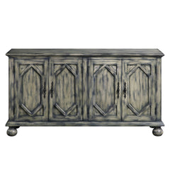 Pavan Rustic Gray Finish Console Cabinet