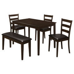 Arvin Cappuccino 5 Piece Dining Set