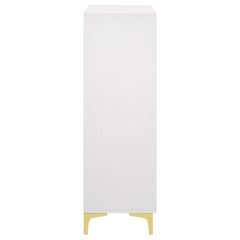 Karena White Rectangular 5-Drawer Chest