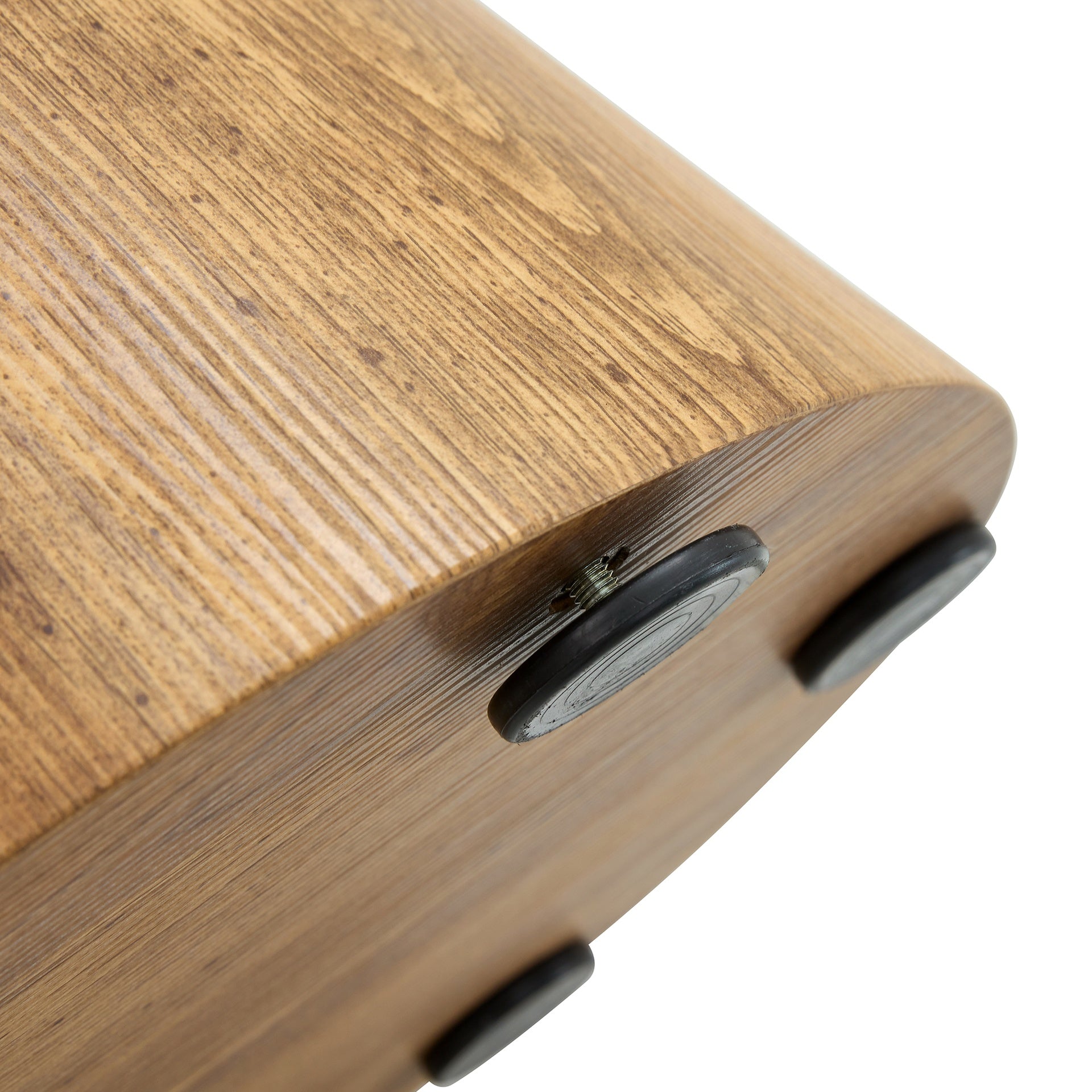 Natural Wood Grain MDF Round Coffee Table - 23.6" Diameter, 13.8" Height.Natural Wood Grain Texture Sticker,Exquisite Wood Grain Surface,Flexible MatchingMRound Tabletop Design.