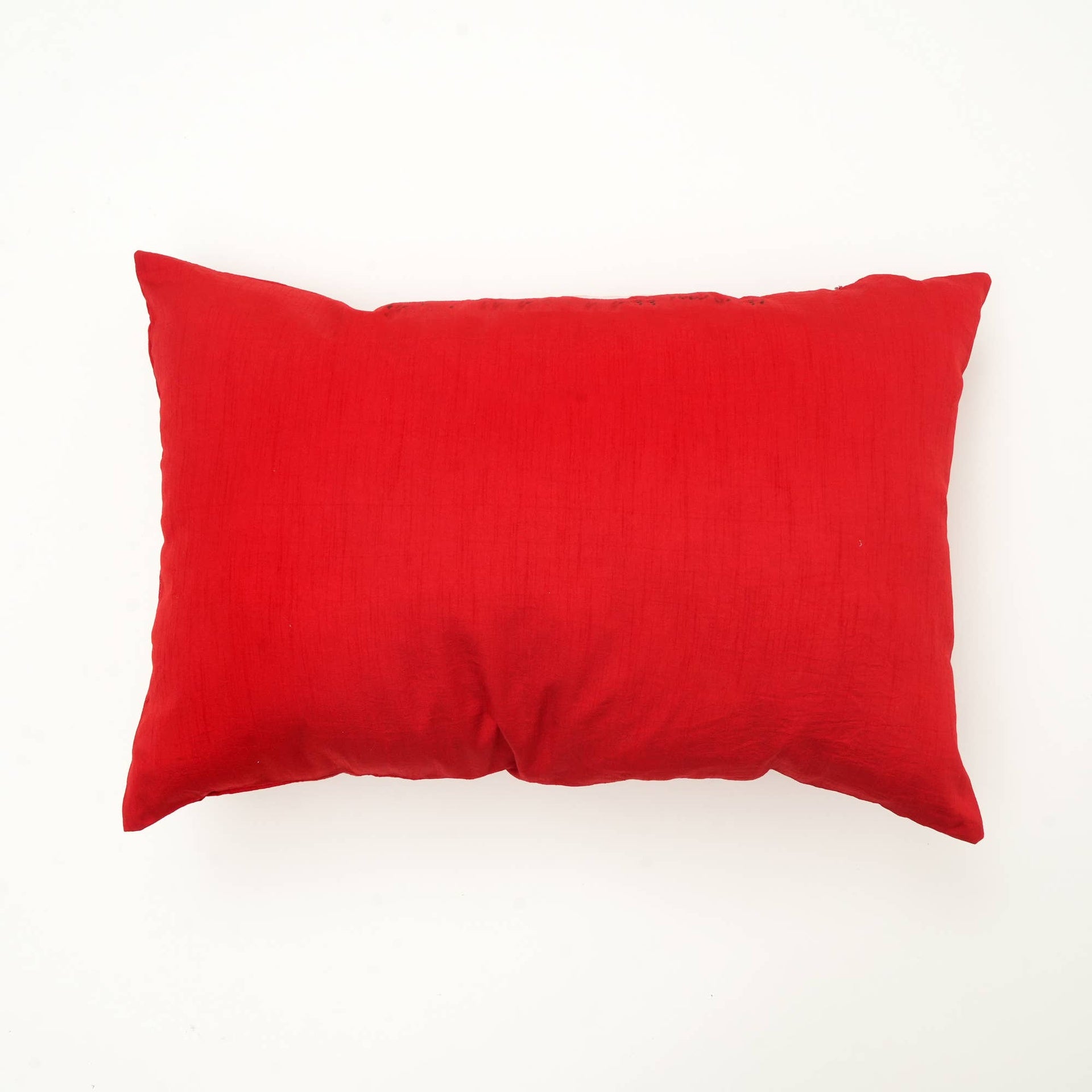 Handcrafted Red Noel Beadwork Lumber Pillow: Perfect for the Season-24X16"