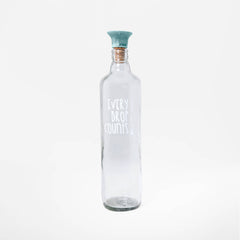 Drop Glass Water Bottle with Ceramic Stopper-750 ML