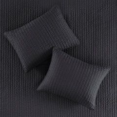 3 Piece Quilt Set Black King/Cal King