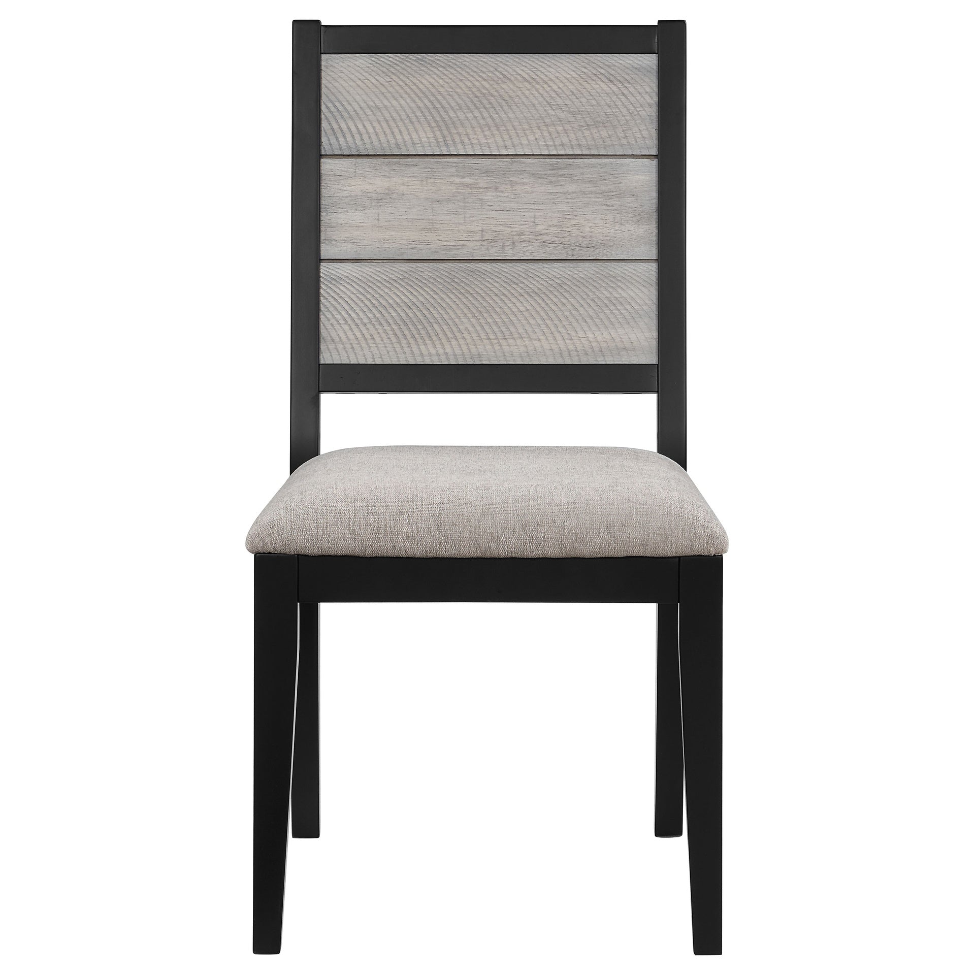 Dutchie Grey and Black Upholstered Dining Side Chair (Set of 2)