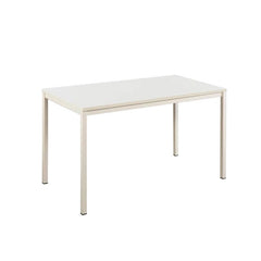 Harry Contemporary Wood and Metal Computer Desk in Ivory