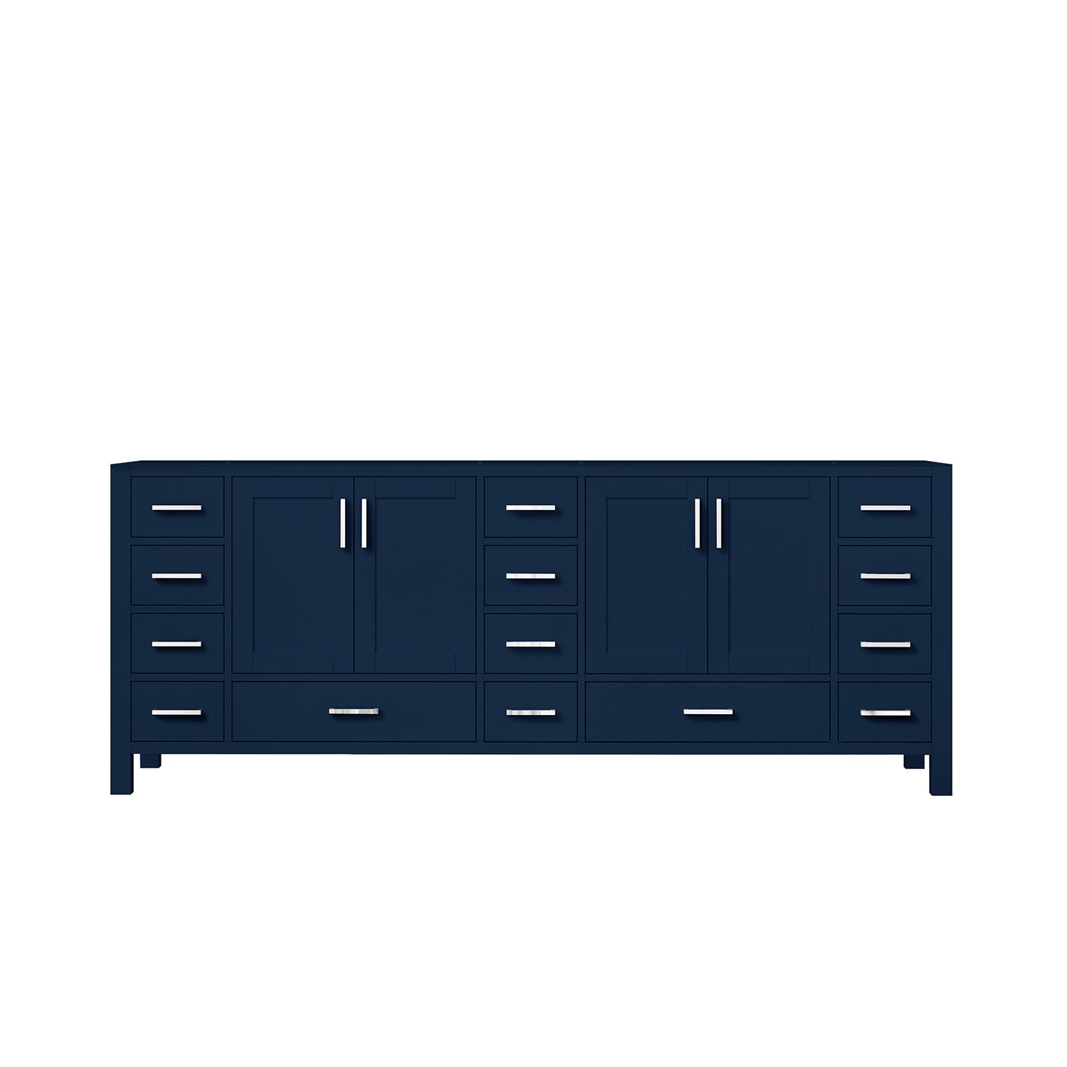 Navy Blue Double Bath Vanity 84 in. W x 22 in. D