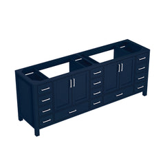 Navy Blue Double Bath Vanity 84 in. W x 22 in. D