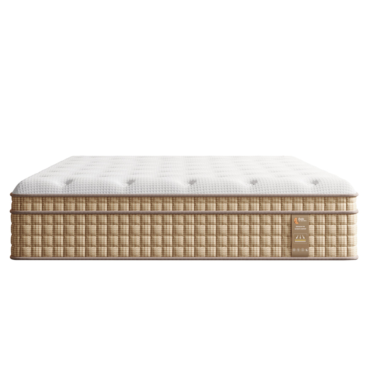 12 Inch Full Hybrid Mattress with Independently Encased Springs & Gel Memory Foam, Medium-Firm, Fiberglass-Free, CertiPUR-US Certified, Mattress in a Box