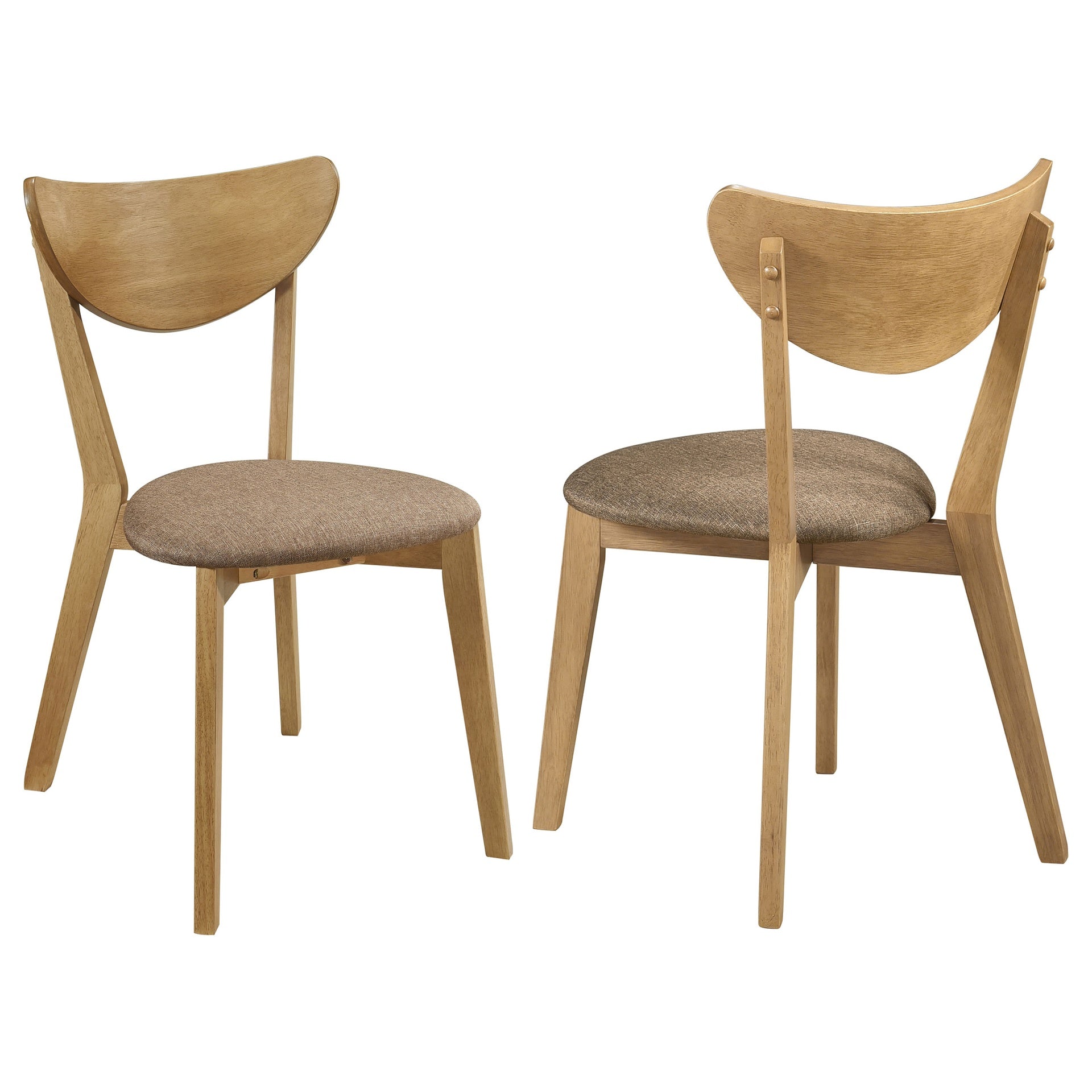 Carson Light Walnut Wood Dining Side Chair (Set of 2)