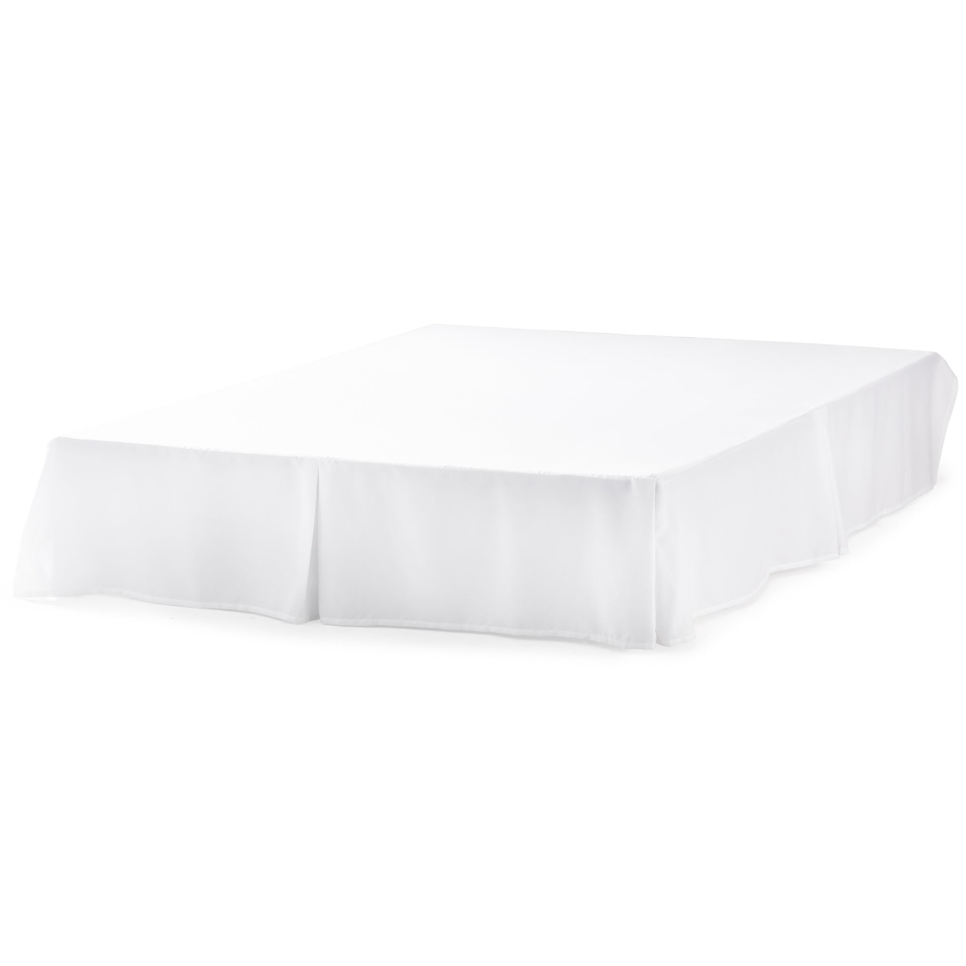 Linenspa 80gsm microfiber bedskirt, Cal King, White