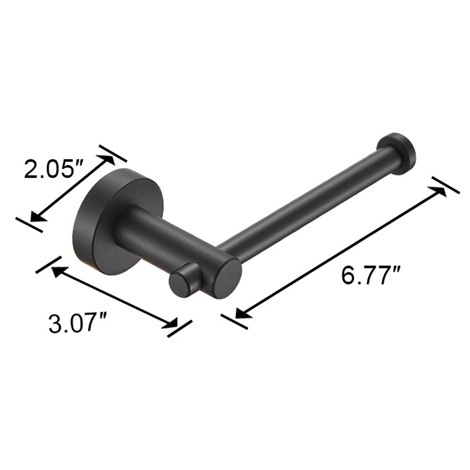 Bathroom Hardware Set, Thicken Space Aluminum 3 PCS Towel bar Set- Matte Black 16-27 Inches Adjustable Bathroom Accessories Set