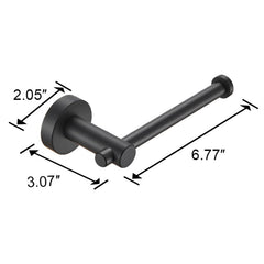 Bathroom Hardware Set, Thicken Space Aluminum 3 PCS Towel bar Set- Matte Black 16-27 Inches Adjustable Bathroom Accessories Set