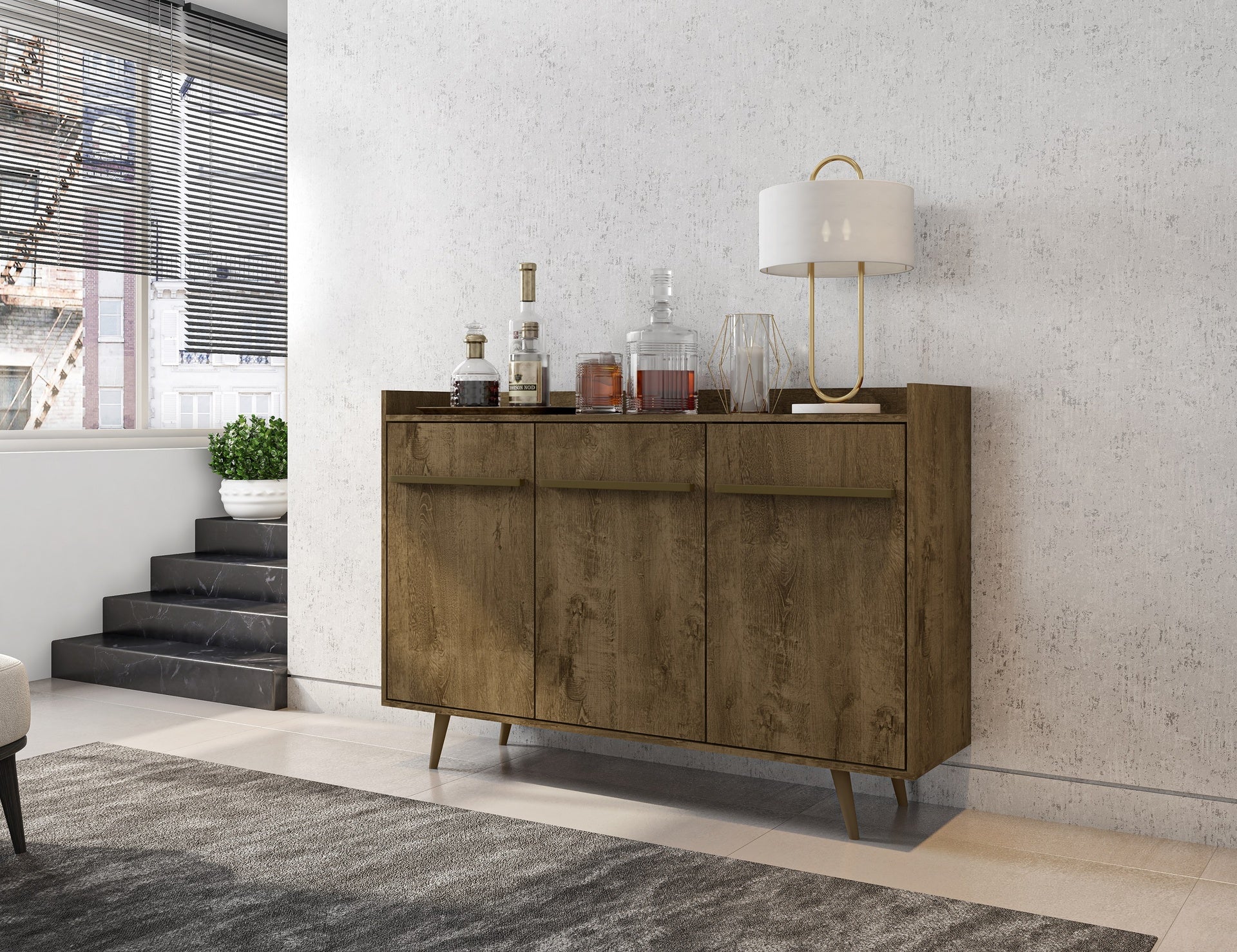 Sideboard in Rustic Brown
