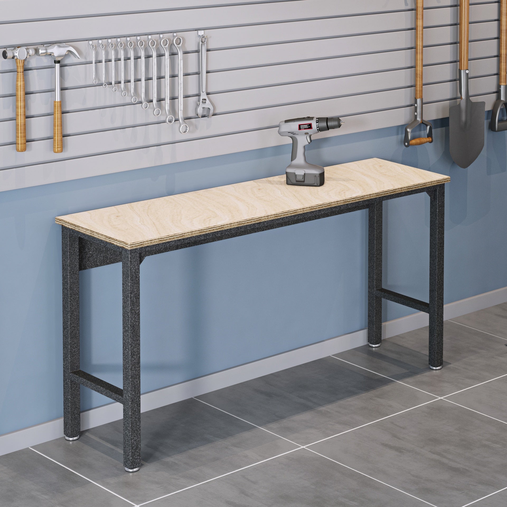 Garage Table in Dark Gray