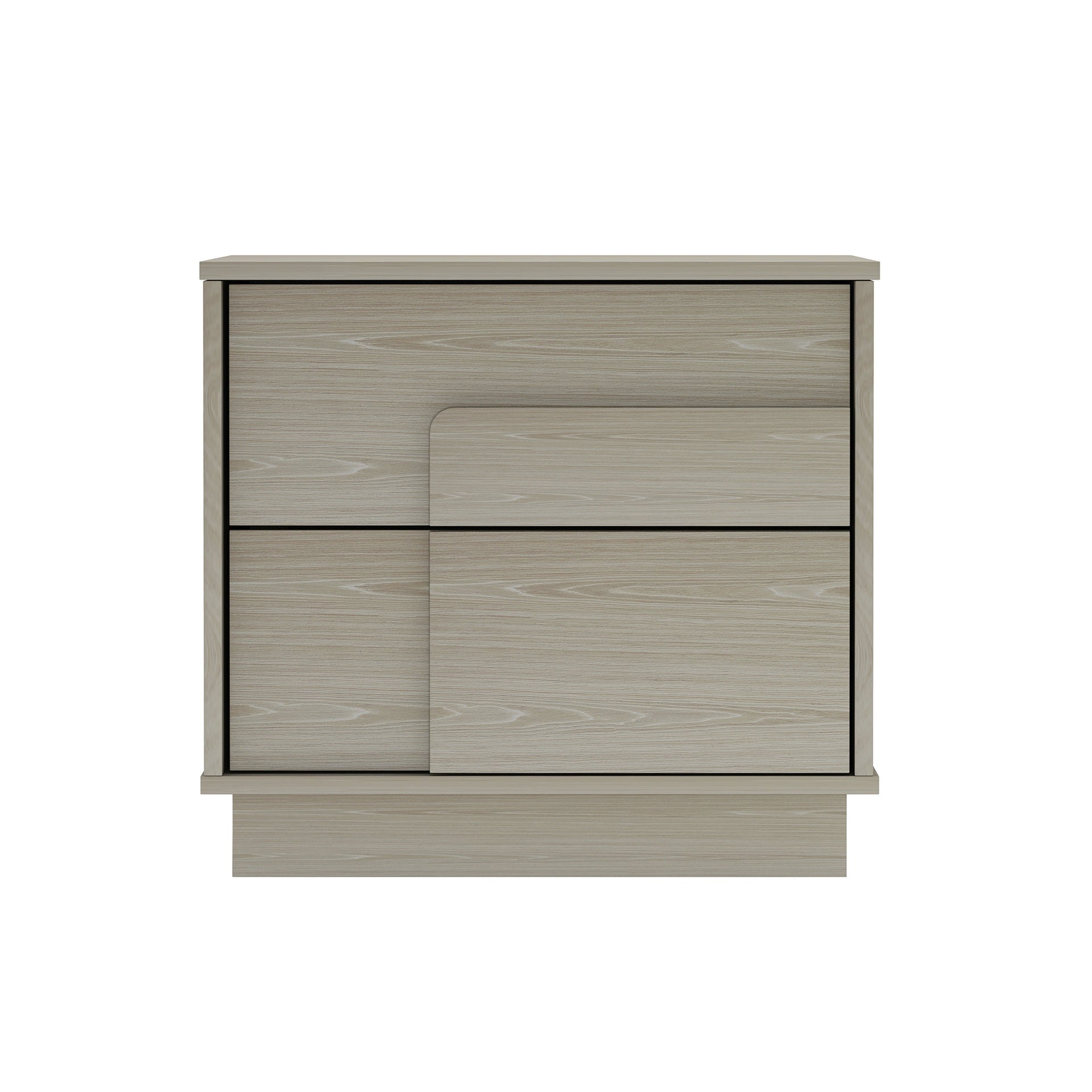 Nightstand in Whitewashed Oak