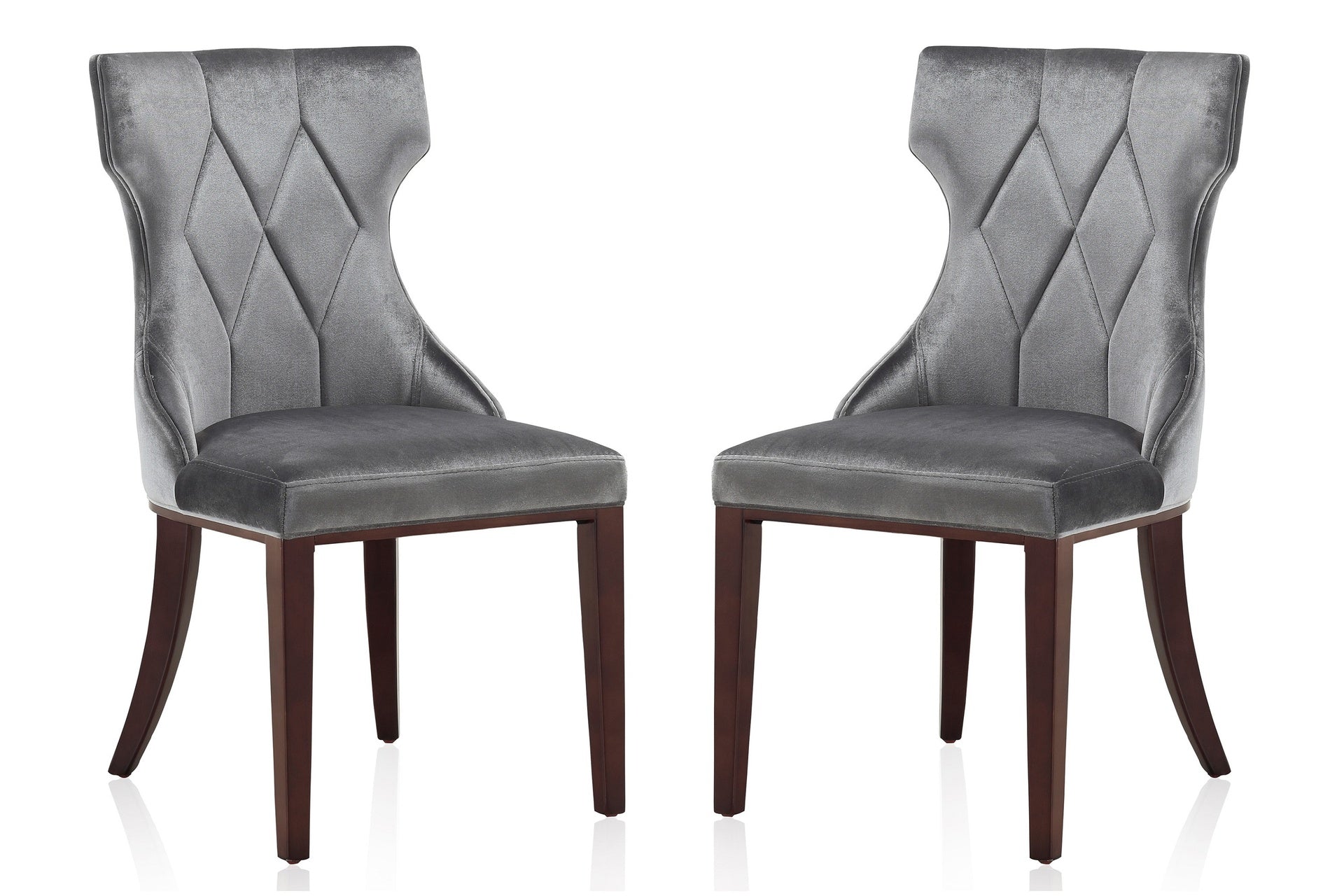 Dining Chair - Set of 2 in Gray