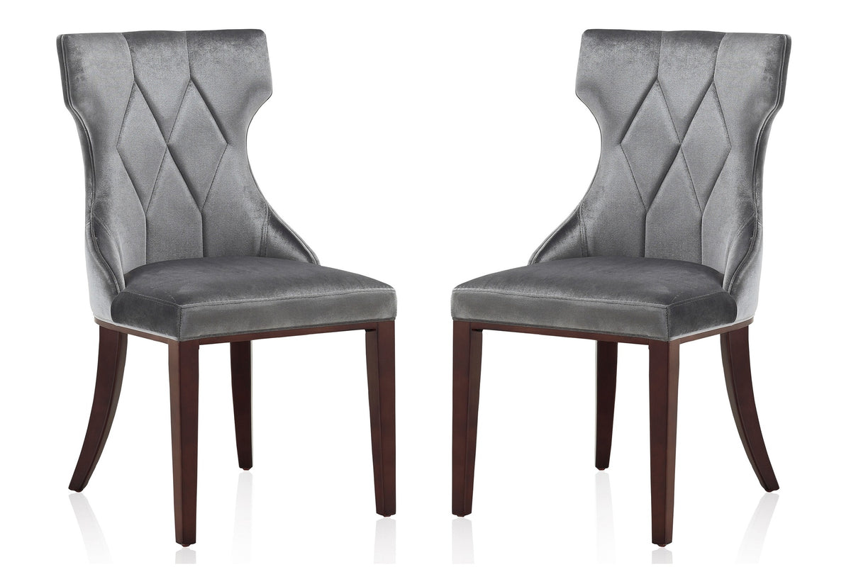 Dining Chair - Set of 2 in Gray
