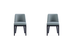 Dining Chair - Set of 2 in Pewter