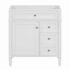 30'' Bathroom Vanity without Top Sink, Modern Bathroom Storage Cabinet with 2 Drawers and a Tip-out Drawer (NOT INCLUDE BASIN)