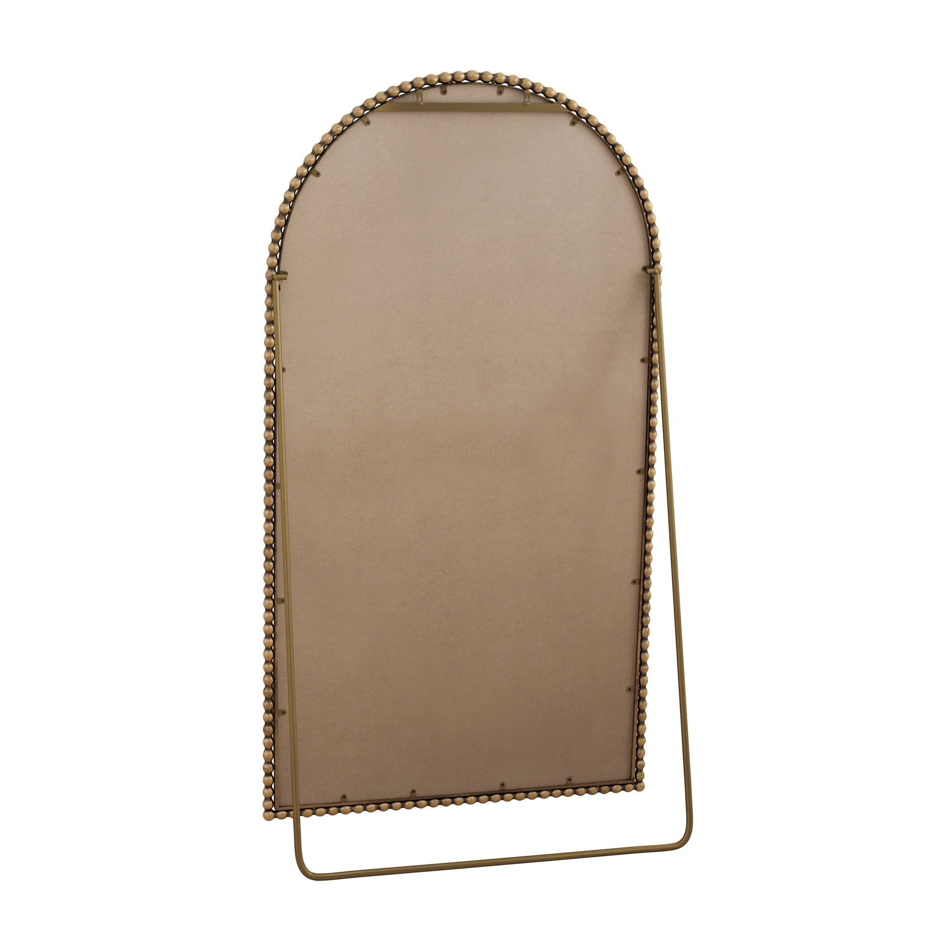 Iron Arch Retro Full Length Mirror With Supporting Feet, For Living Room, Bedroom (Gold)