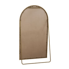 Iron Arch Retro Full Length Mirror With Supporting Feet, For Living Room, Bedroom (Gold)