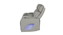 Fortuner Modern Style Upholstery Recliner Loveseat Made with Wood & Massage Function Included-Gray      same asG150109101  (NJ inventory)