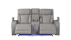 Fortuner Modern Style Upholstery Recliner Loveseat Made with Wood & Massage Function Included-Gray      same asG150109101  (NJ inventory)