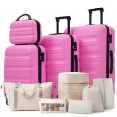 Hardshell ABS Luggage Set - Lightweight & Durable Suitcases with Dual Spinner Wheels, Carry-On & Check-In Sizes for Travel & Business