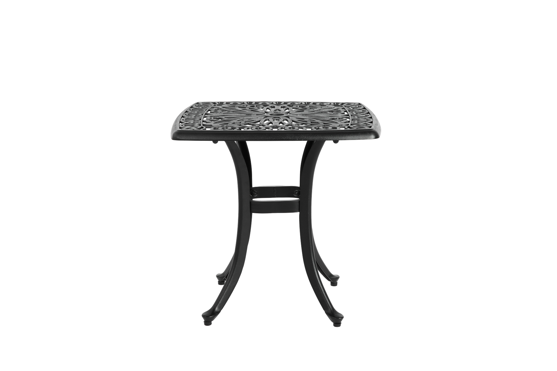 Bistro Set 3 Piece Rustproof Cast Aluminum Patio Furniture Sets 2 Chairs and 1 Round Table Outdoor, Garden, Patio,
 Balcony, with cushion black