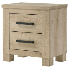 Sansome Weathered Oak 2-drawer Nightstand Bedside Table