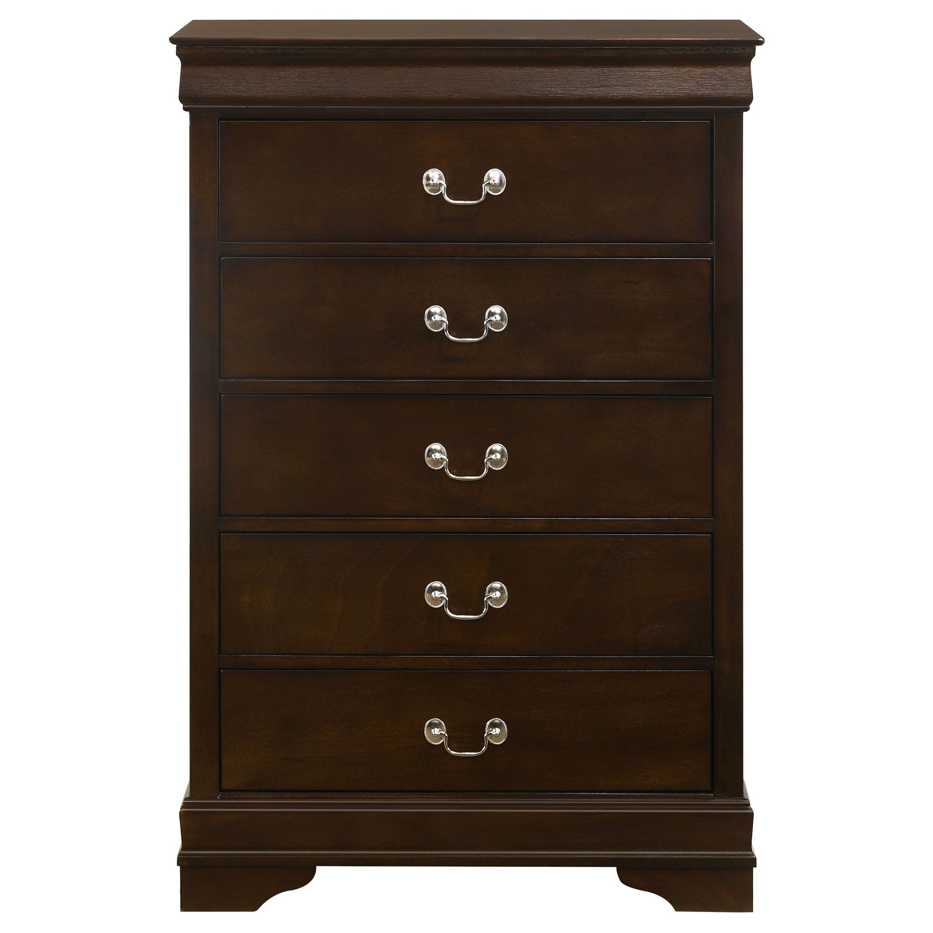 Janson Cappuccino 5-Drawer Bedroom Chest