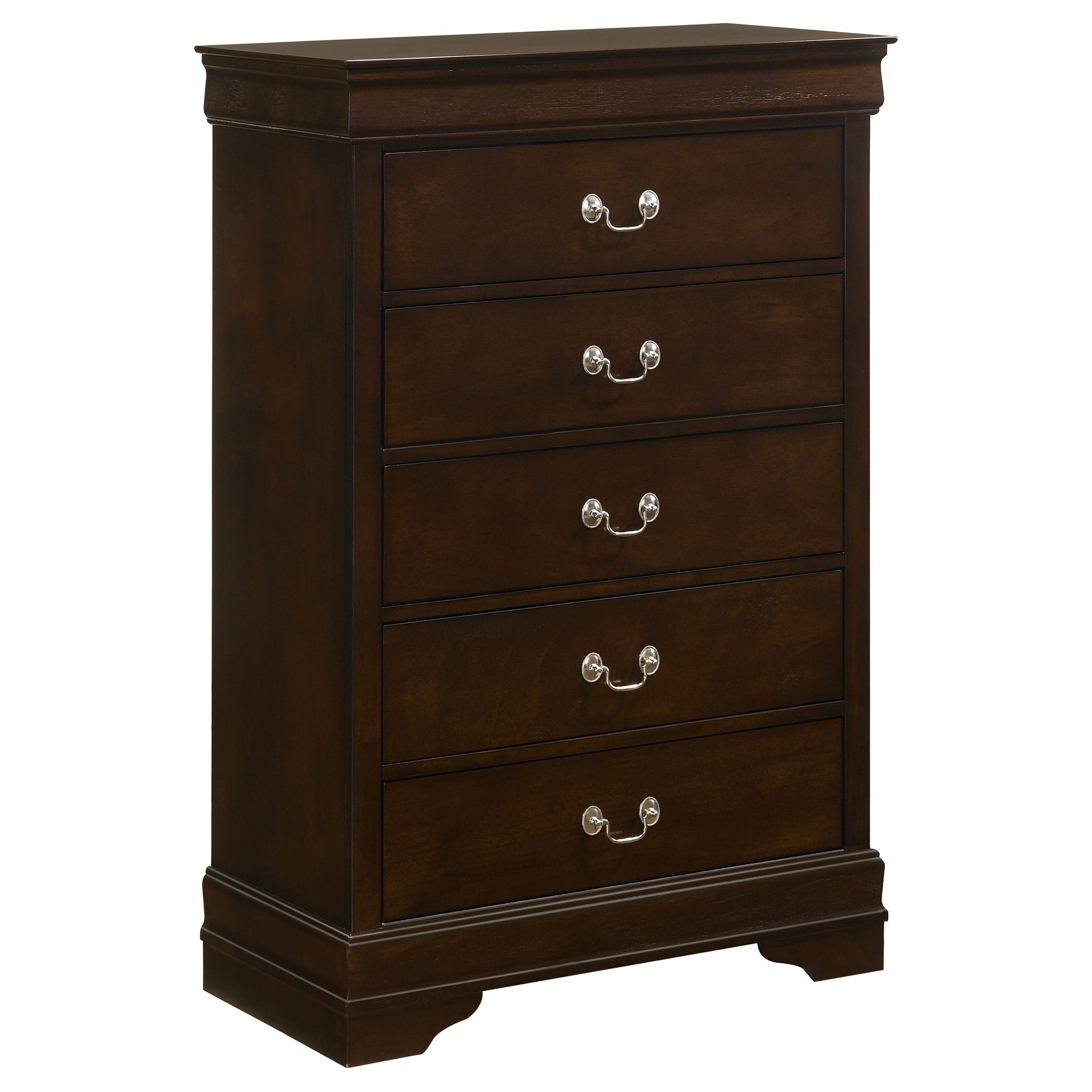 Janson Cappuccino 5-Drawer Bedroom Chest