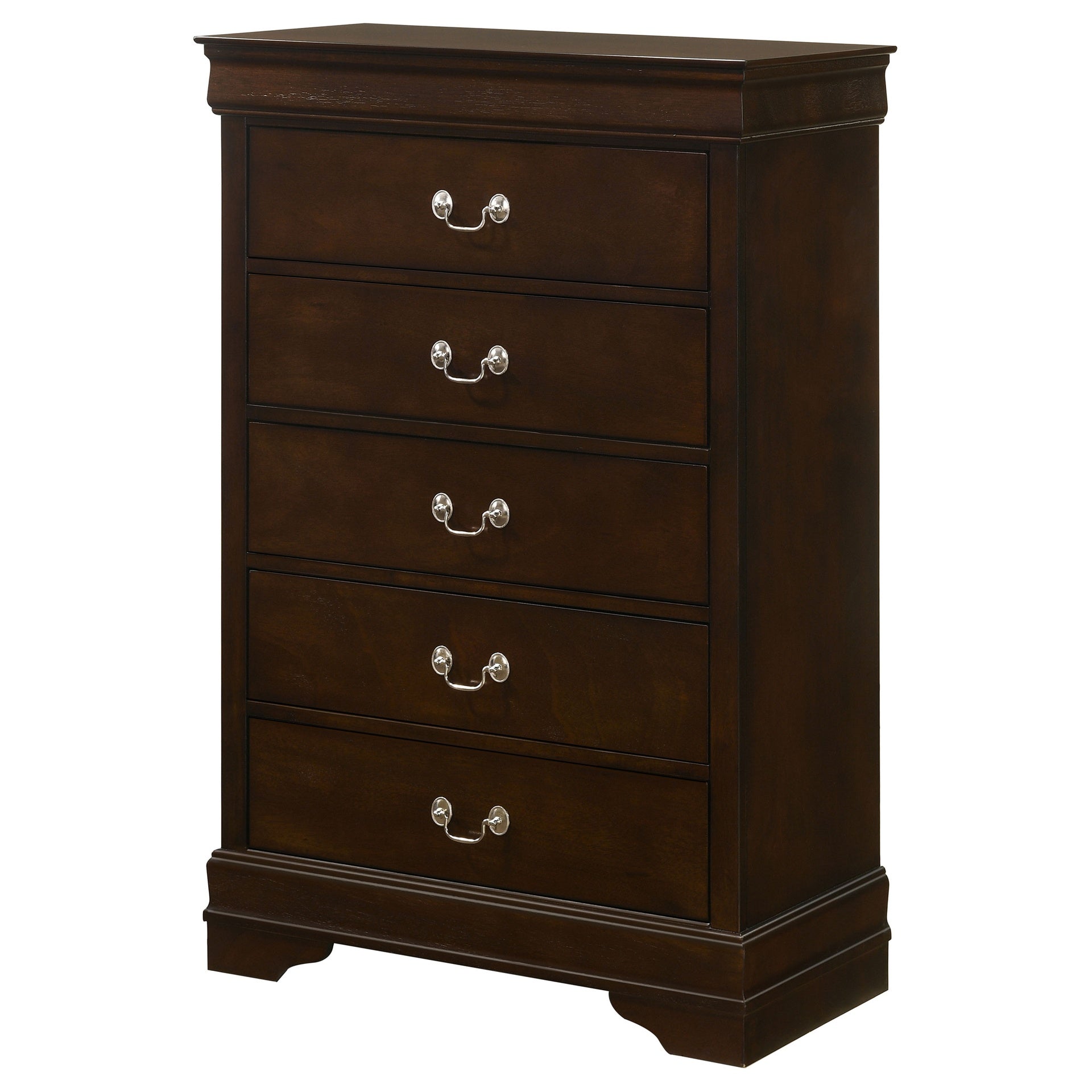 Janson Cappuccino 5-Drawer Bedroom Chest