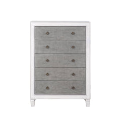 Katia Rustic Gray & Weathered White Finish Chest
