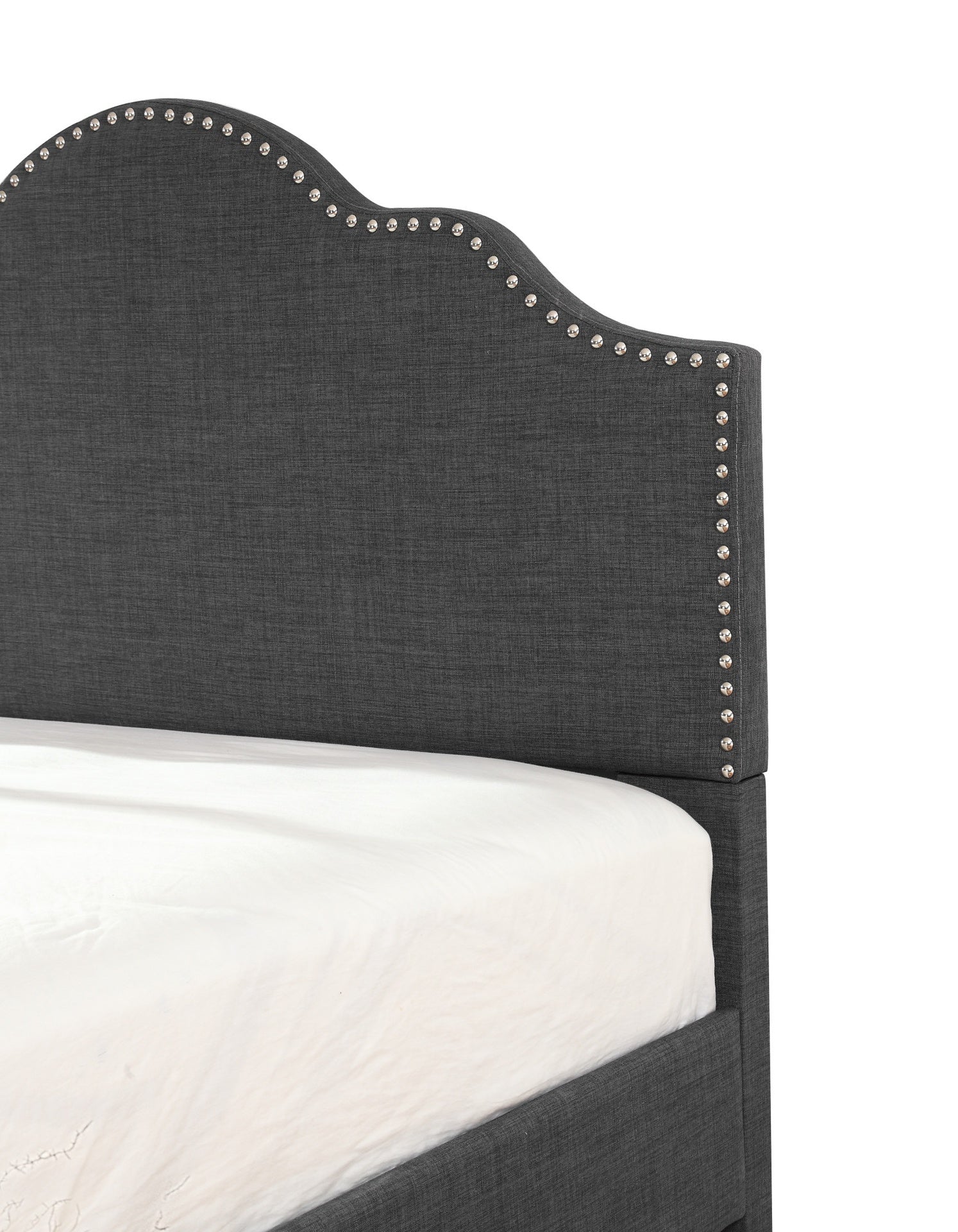 Gray Queen Upholstered Bed