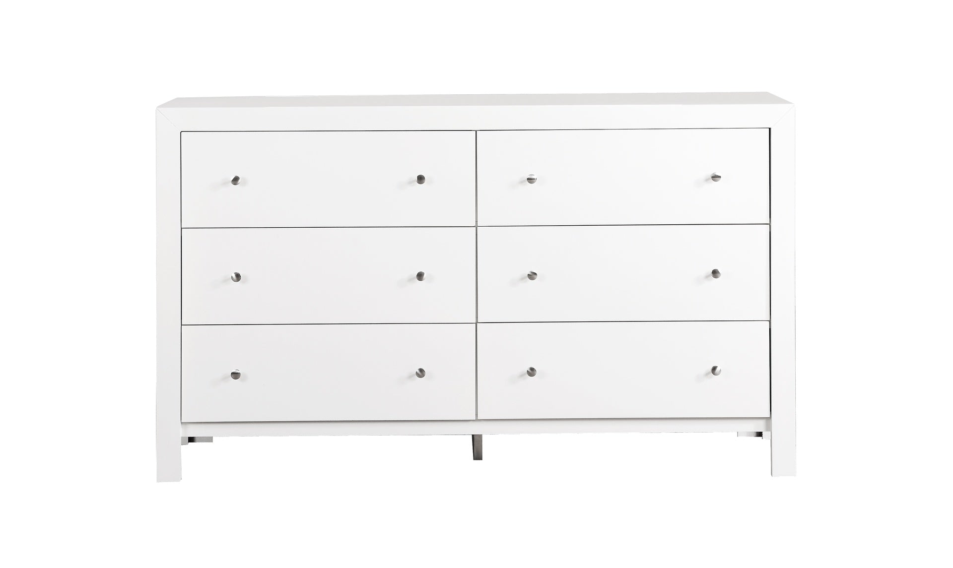 Elegant White Transitional Dresser