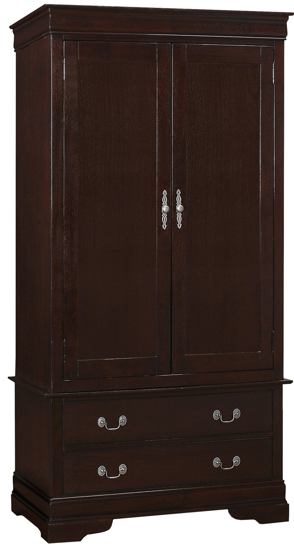 Elegant Cappuccino Storage Armoire