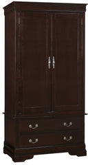 Elegant Cappuccino Storage Armoire