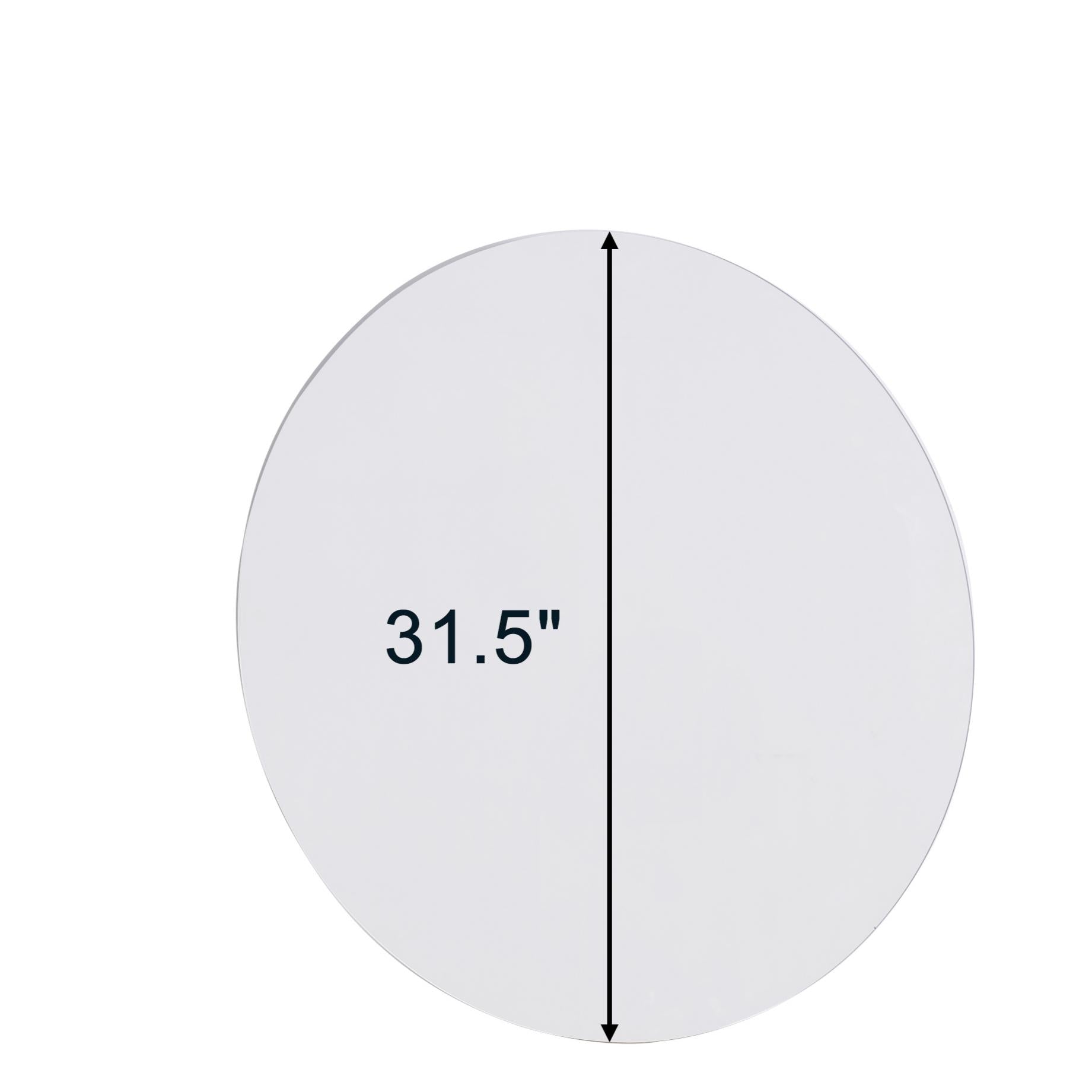 80cm bathroom mirror, round mirror, wall mount