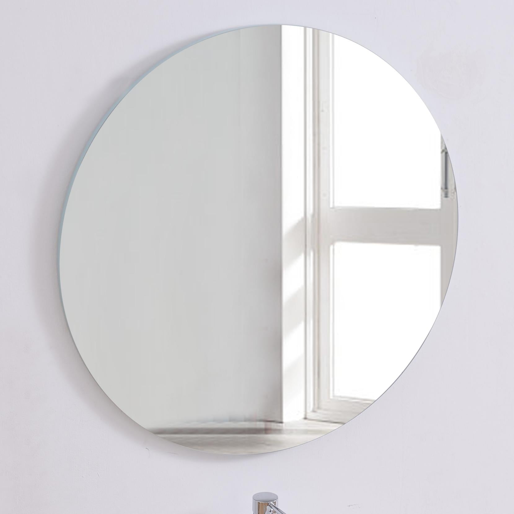 80cm bathroom mirror, round mirror, wall mount