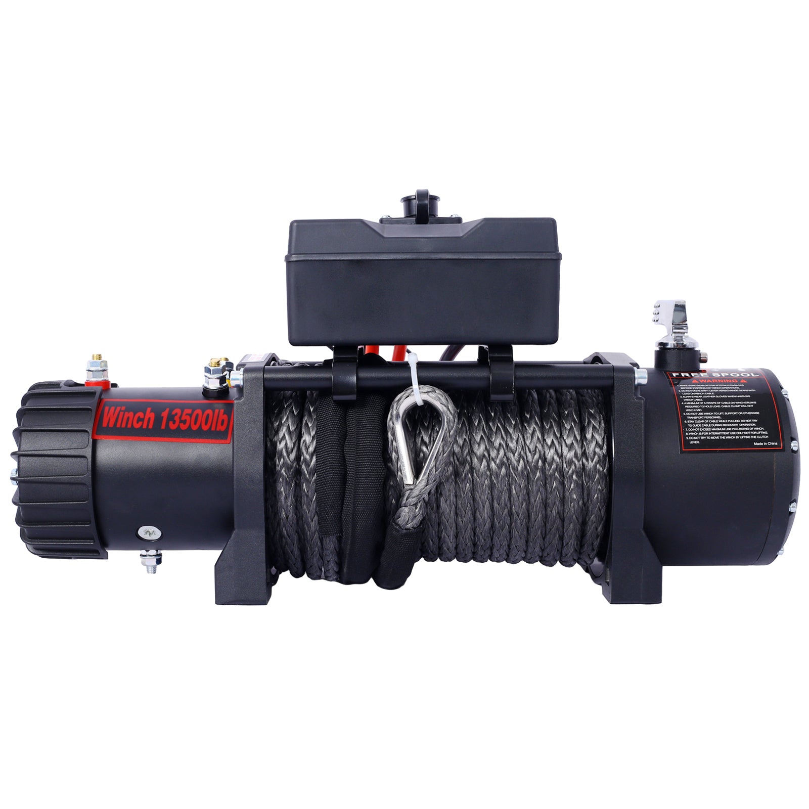 Winch-13500 lb. Load Capacity Electric Winch -12V DC Power for Towing Truck Off Road, with Wireless Remote