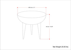 Otto Cast Aluminum Side Table